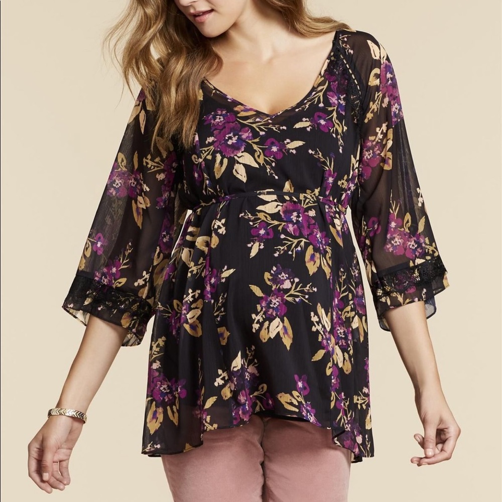 🛍3 for $33 JESSICA SIMPSON MATERNITY BLOUSE XS
